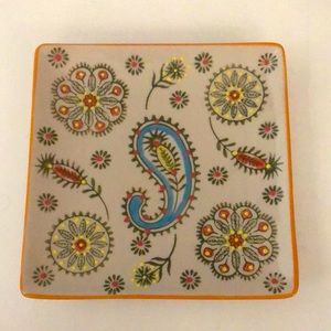 Yokohama Studio Hand-painted square plate